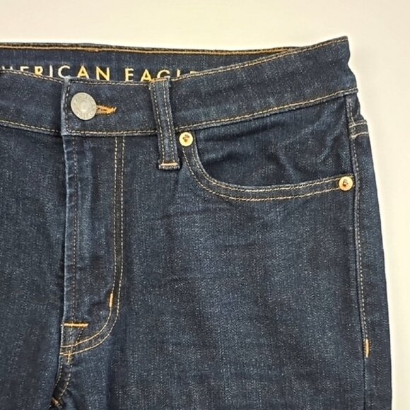American Eagle Flex Men's Dark Denim Blue Slim Flex Jeans Stretch Size 30 - Picture 6 of 16